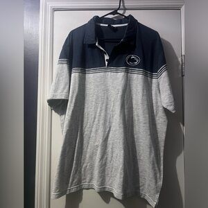 Colosseum Men's Polo in Dark Blue and Light Gray